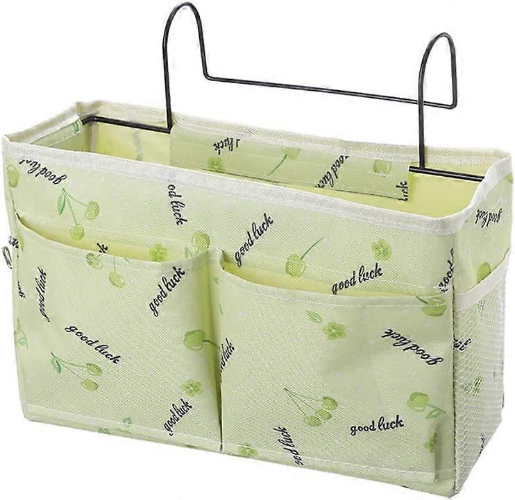 With Pattern Home Multifunctional Bedside College Dorm Bedside Table Cloth Hanging Basket(Style 1)