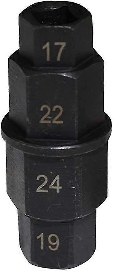 Motorcycle Front Wheel Axle, Wheel Axle Wrench,socket,hexagonal Axle(black)