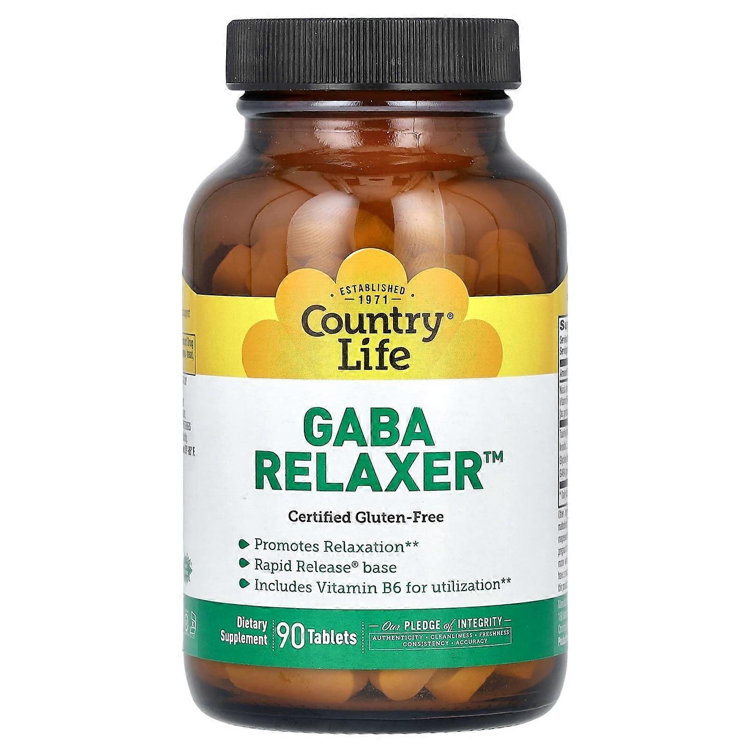 Country Life, GABA Relaxer, 90 Tablets