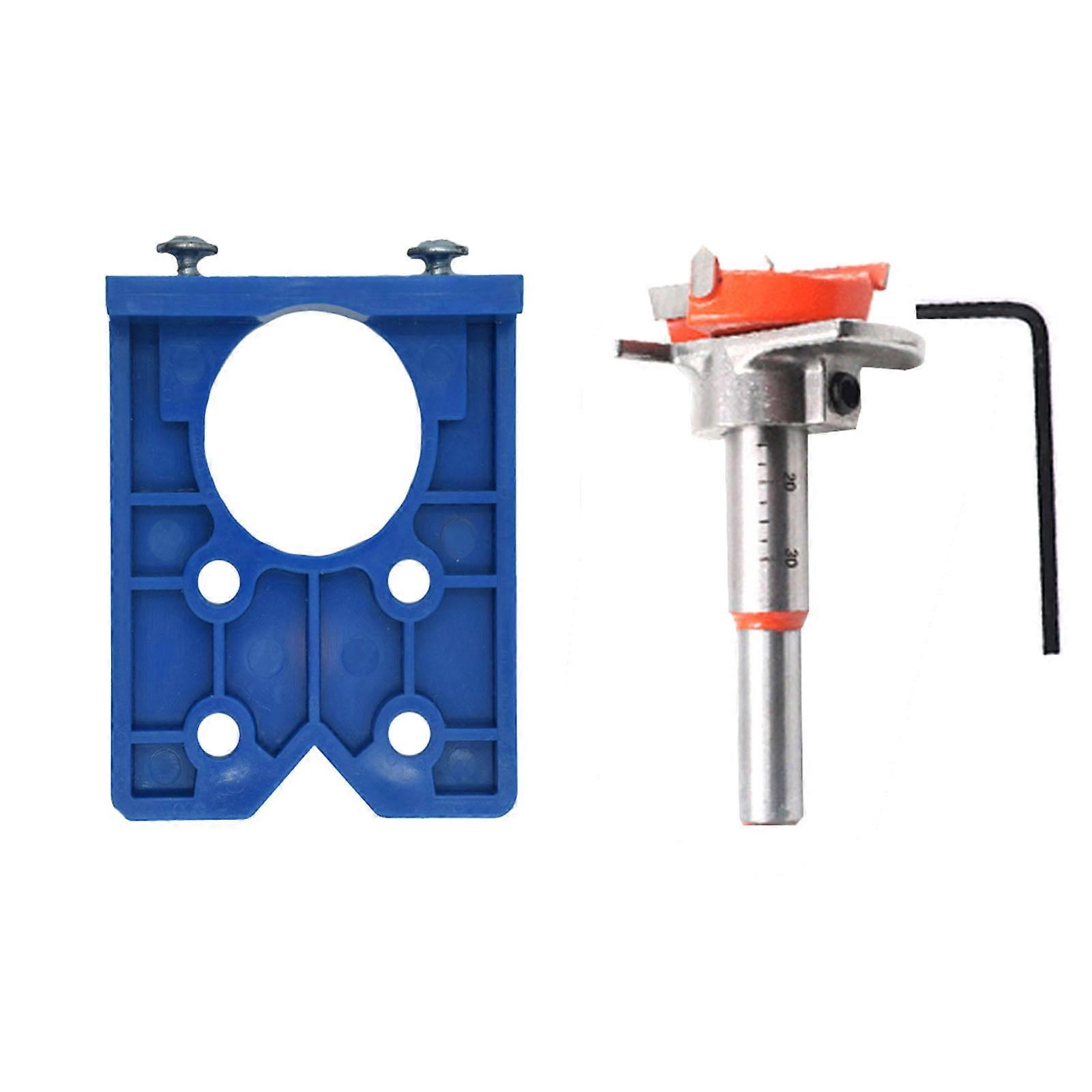 Concealed Hinge Jig Kit ABS Hinge Drilling Jig Locator with 35mm Incisive Adjustable Hole Opener