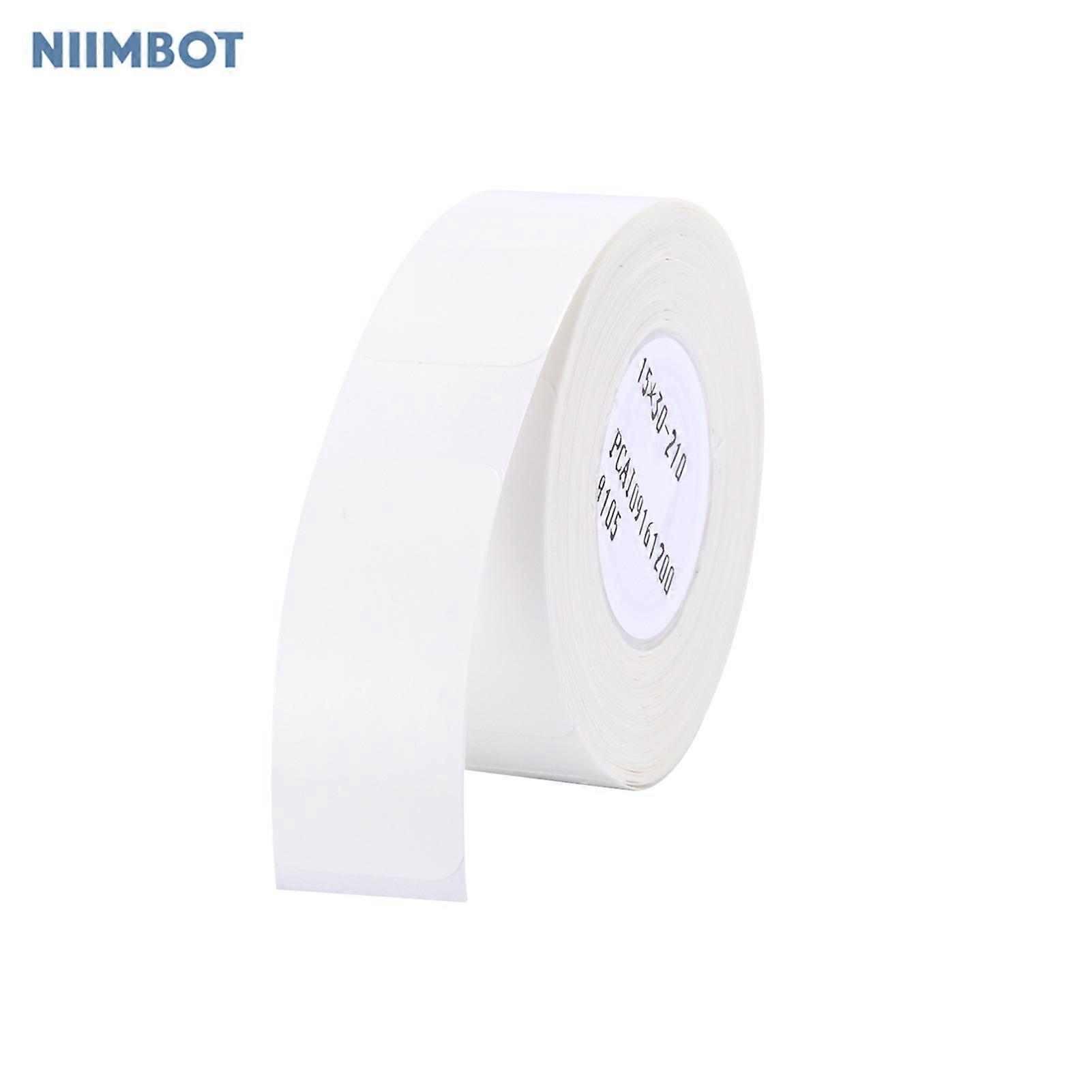 Niimbot Thermal Printing Label Paper Barcode Price Size Name Blank Labels Waterproof Tear Resistant 15*30mm 210sheets/roll for Home Organizer Supermar