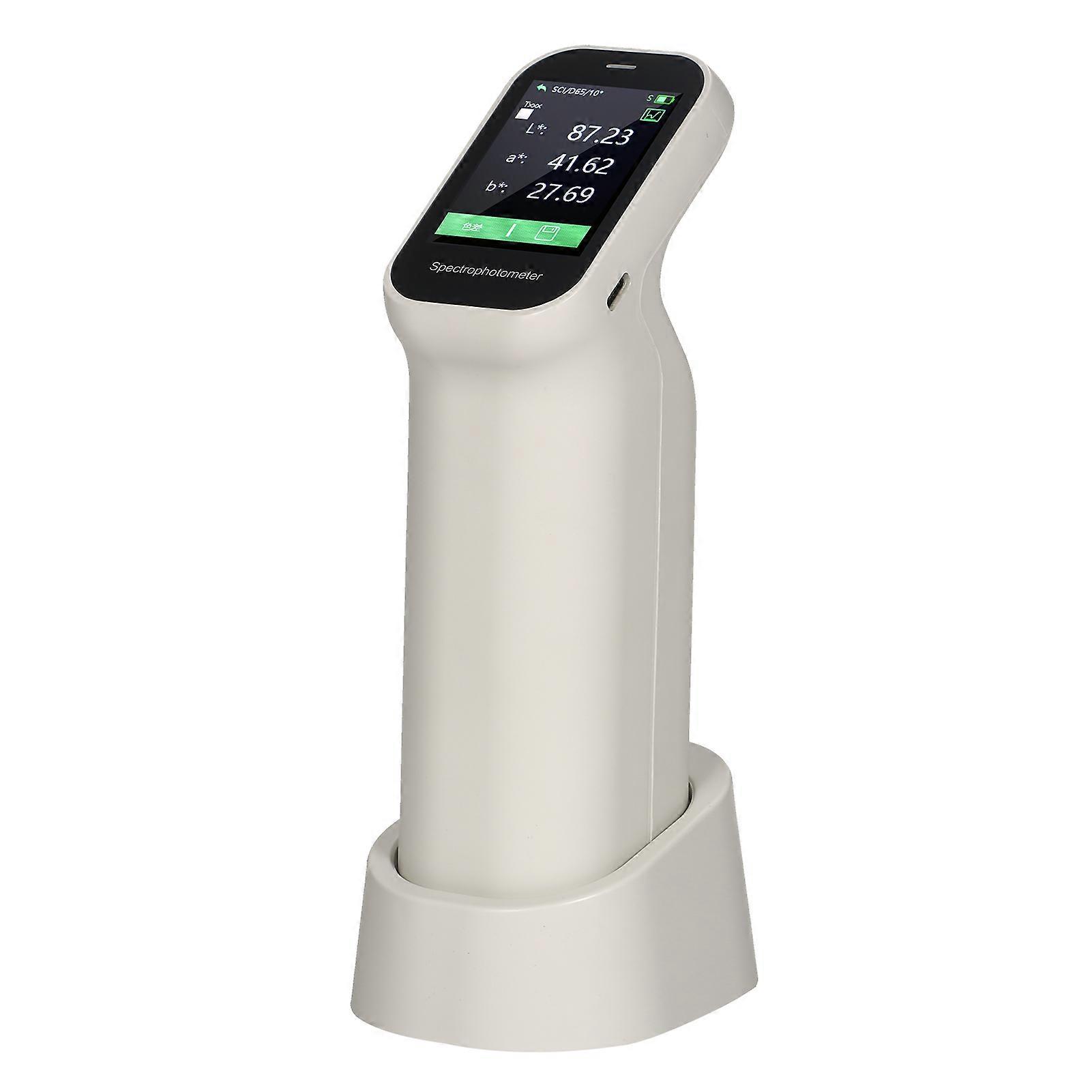 Portable Rechargeable Colorimeter Chromometer Handheld Spectrophotometer Color Meter Auto Calibration Color Difference Tester Color Measuring Instrume