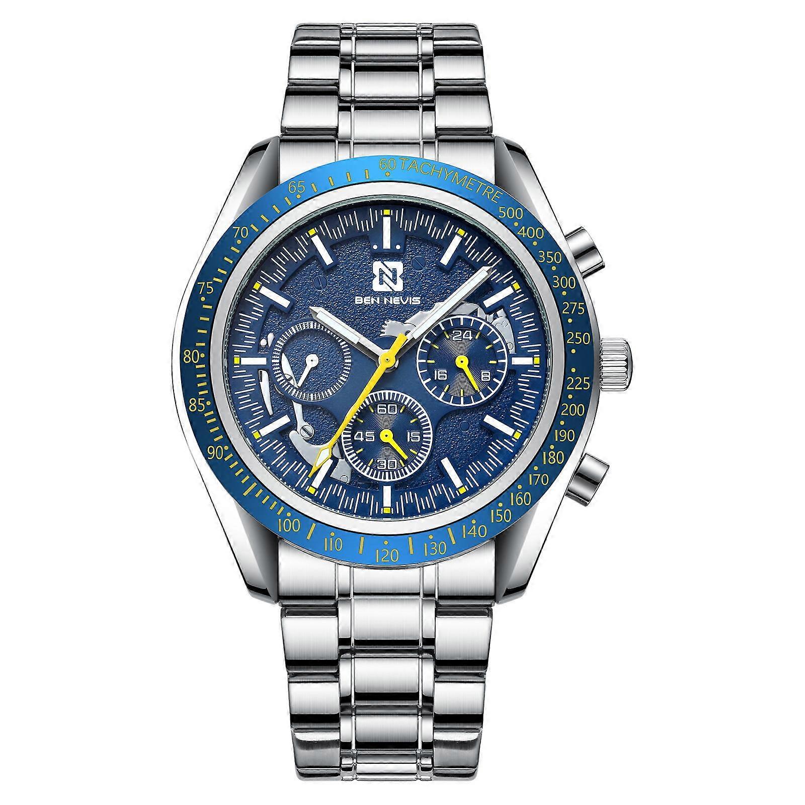 OHPA BN6014G watch Quartz Watch Men's Multi functional Business and Leisure Hollow Belt Watch
