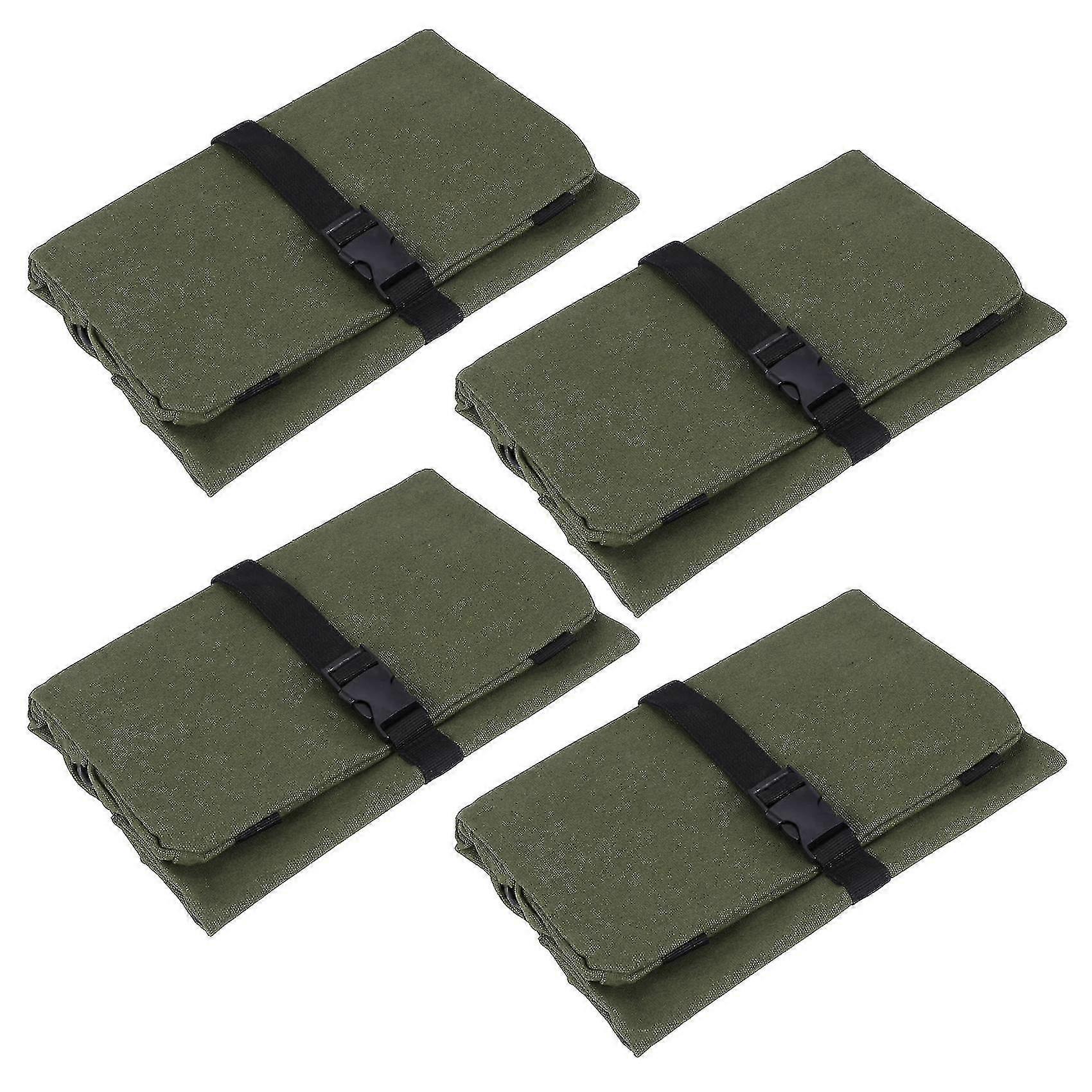 4x Roll Tool Roll Multi-purpose Tool Roll Up Bag Wrench Roll Pouch Hanging Tool Zipper Carrier Tote