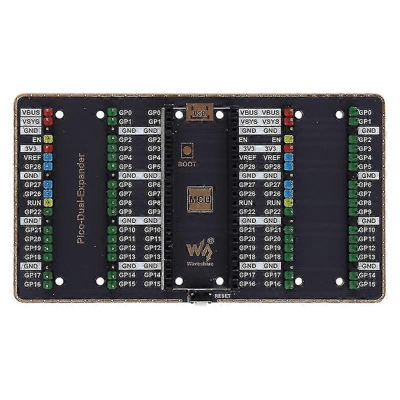 Dual Gpio Expander For Raspberry Pi Pico, Two Sets Of Male Headers