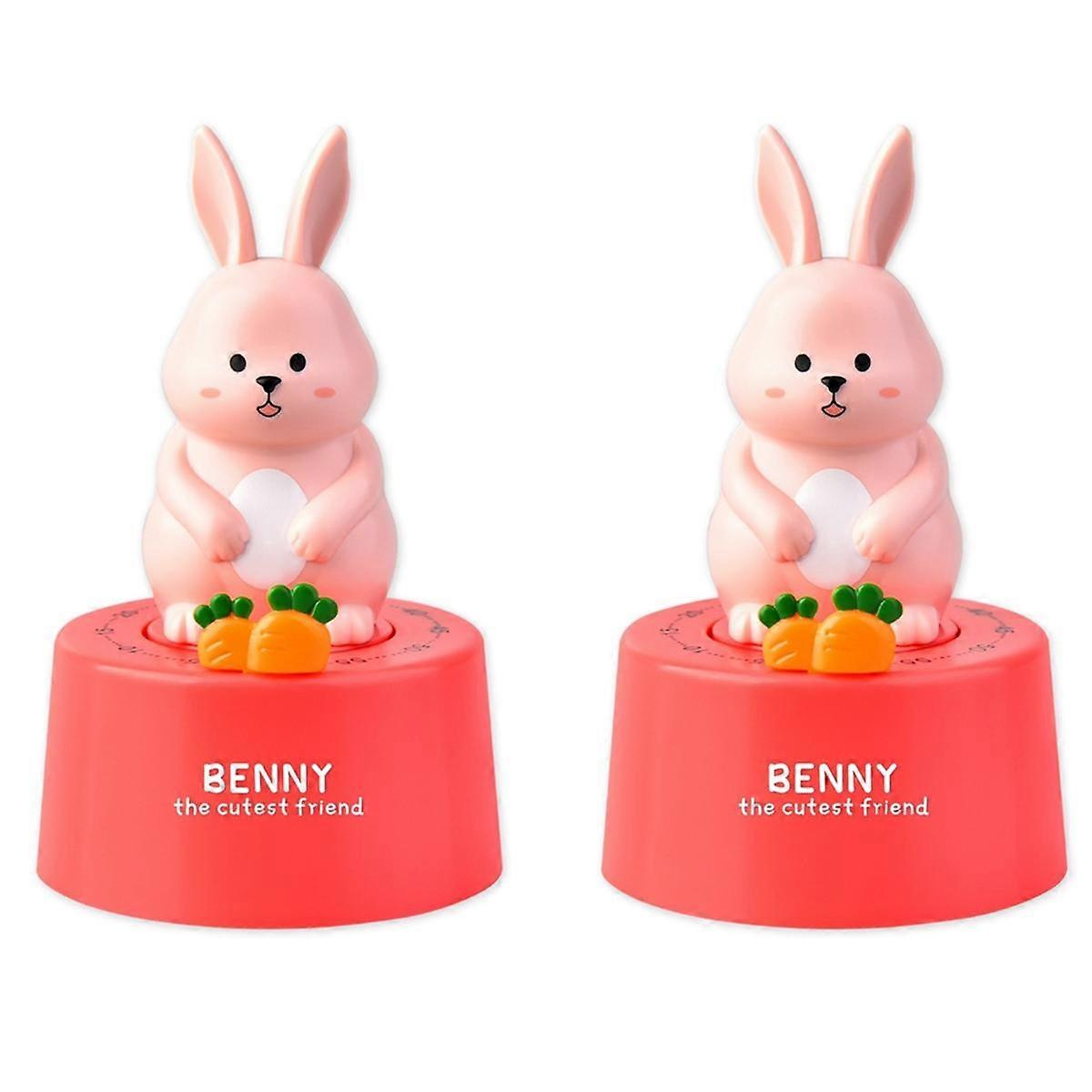 Kitchen Countdown Cartoon Animal Shape Mechanical Time Tool Student Study Exam Timing Tool Red