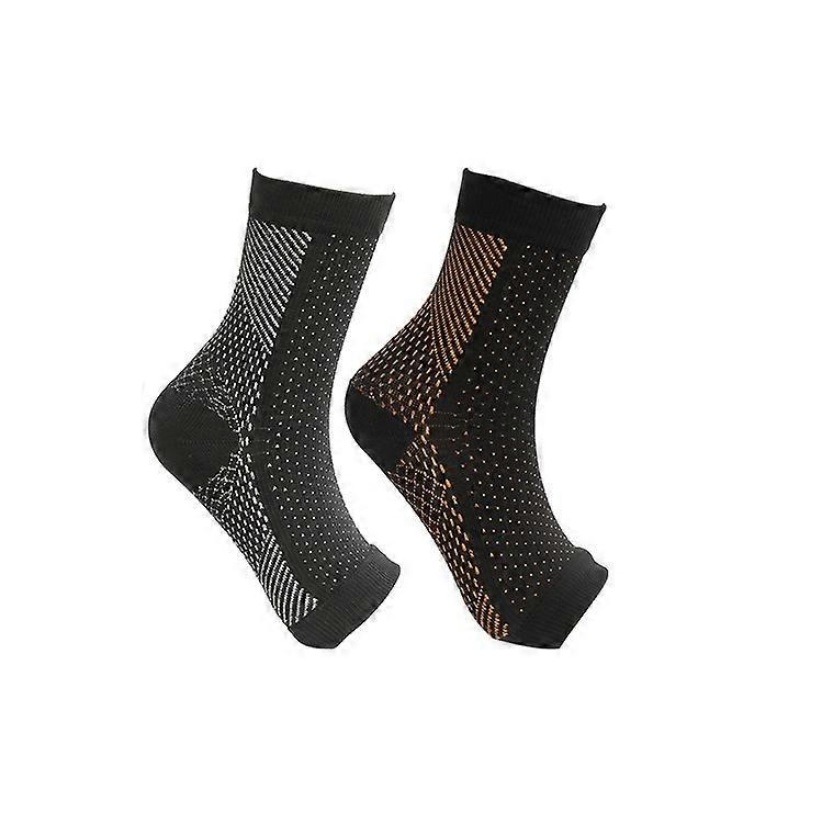 2pairs Neuropathy Compression Socks Ankle Arch Support Protect Socks