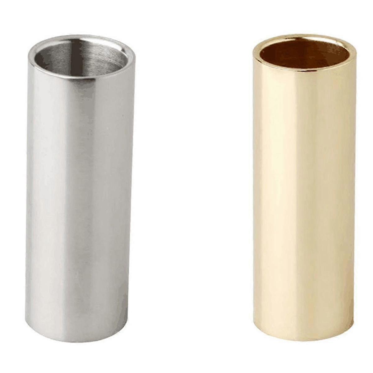 Stainless Steel Metal Guitar Slide Slider Finger Knuck String Slides Tone For Guitar String Instruments Accessories