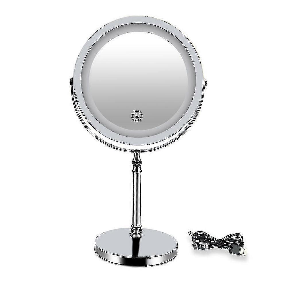 1x/10x Magnifying Lighted Makeup Mirror, 7 Inch Two Sided Led Vanity Mirror--