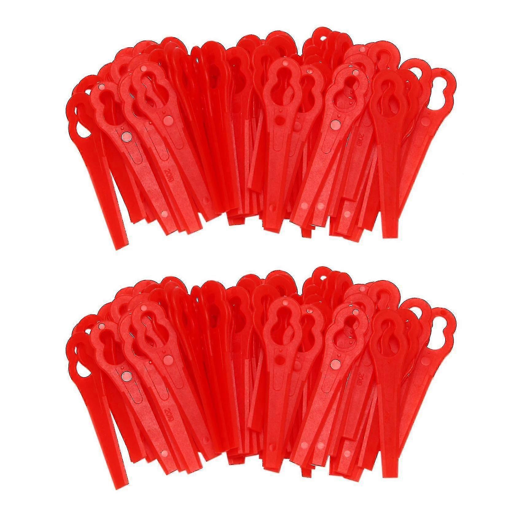 80pcs Replacement Grass Trimmer Blades Spare Part Lawn Mower Cutting