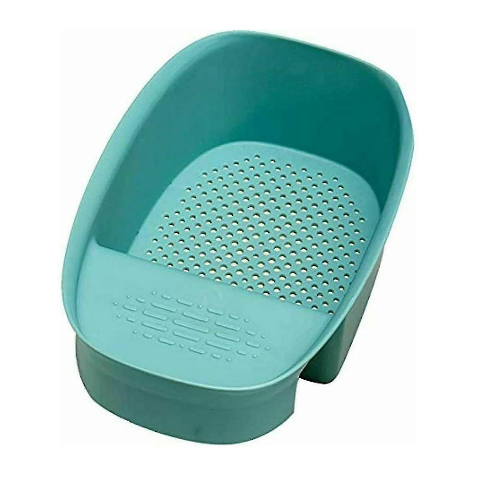 Sink Strainer Colander Drain Basket Multifunction Saddle-shaped Mesh Strainer1pcsgreen