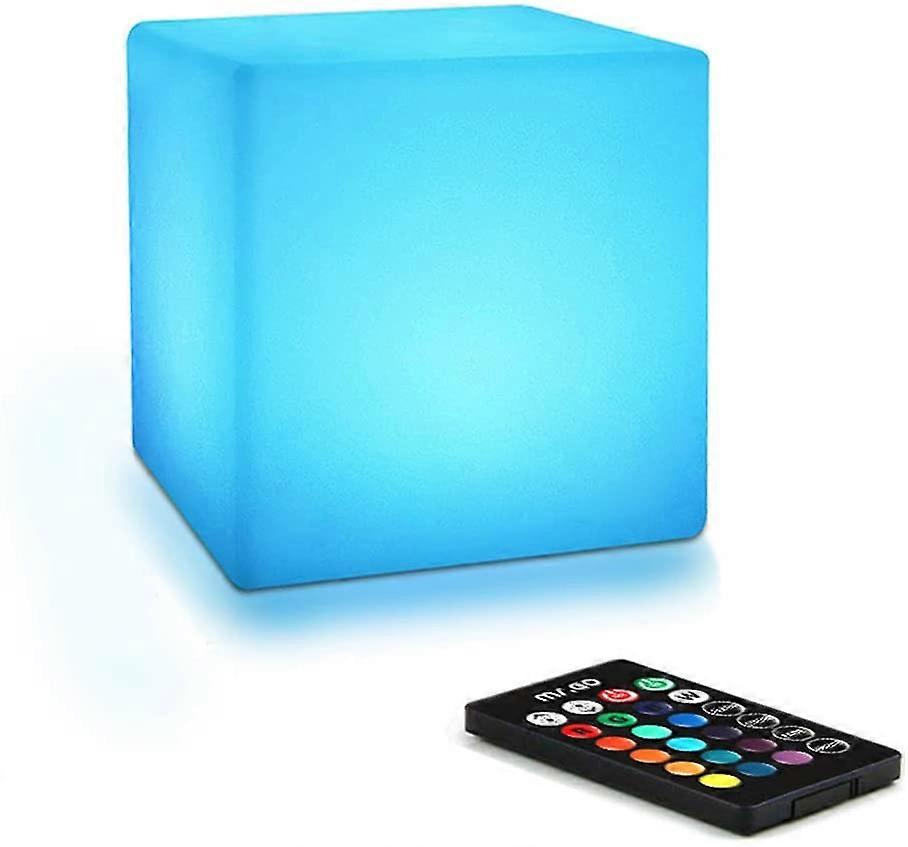 10cm Light Cube LED Night Light for Kids with Remote Control, Dimmable Adjustable, 16 Colors Lighting, Color Changing Bedside Lamp