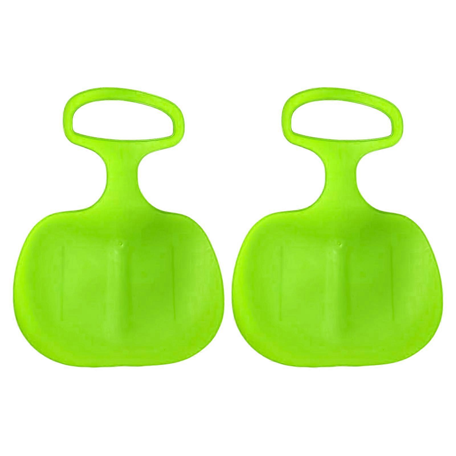 Kaesi 2Pcs/Set Snow Sled Board Anti-skid Design Stable Base Handle Design Children Snow Sled Sledge for Kids