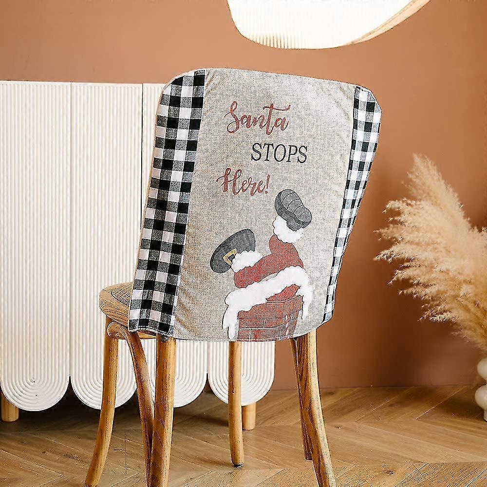 1pcs capa de cadeira de Natal Papai Noel