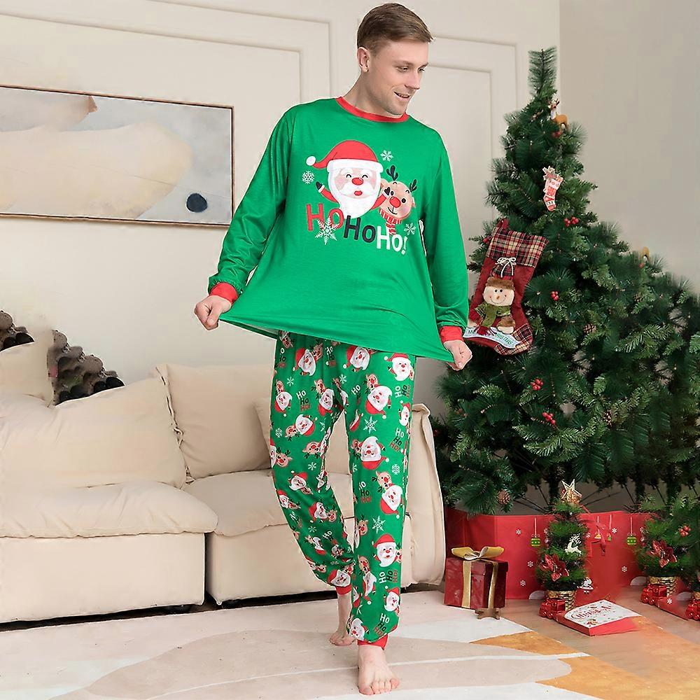Pijamas de Natal Combinando com a Família Pijamas Adulto Infantil Bebê Cão Xmas Roupa de Dormir Conjunto de Pijamas