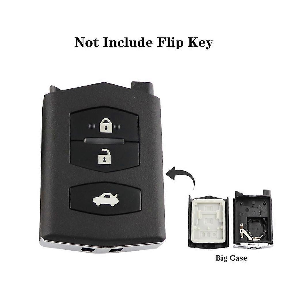 2/3 Knopf Faltbare Flip Autoschlüsselschale Fob Case Mit Ungeschnittener Klinge Für Mazda 2 3 5 6 RX8 MX5 M6 CX5 Remote Key Shell