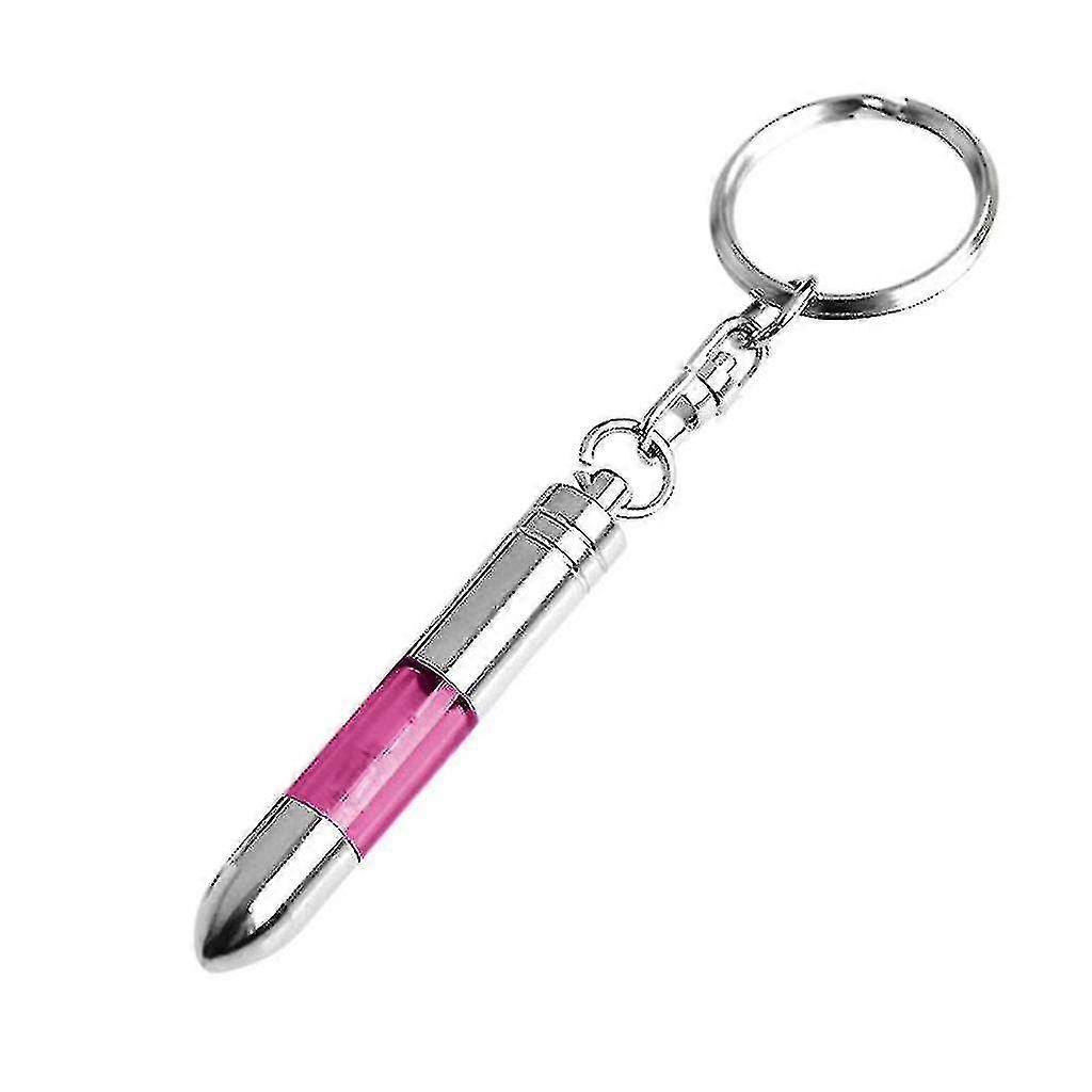 Anti Static Keychain Key Ring Built-in Led Emitter Car Interior Accessories