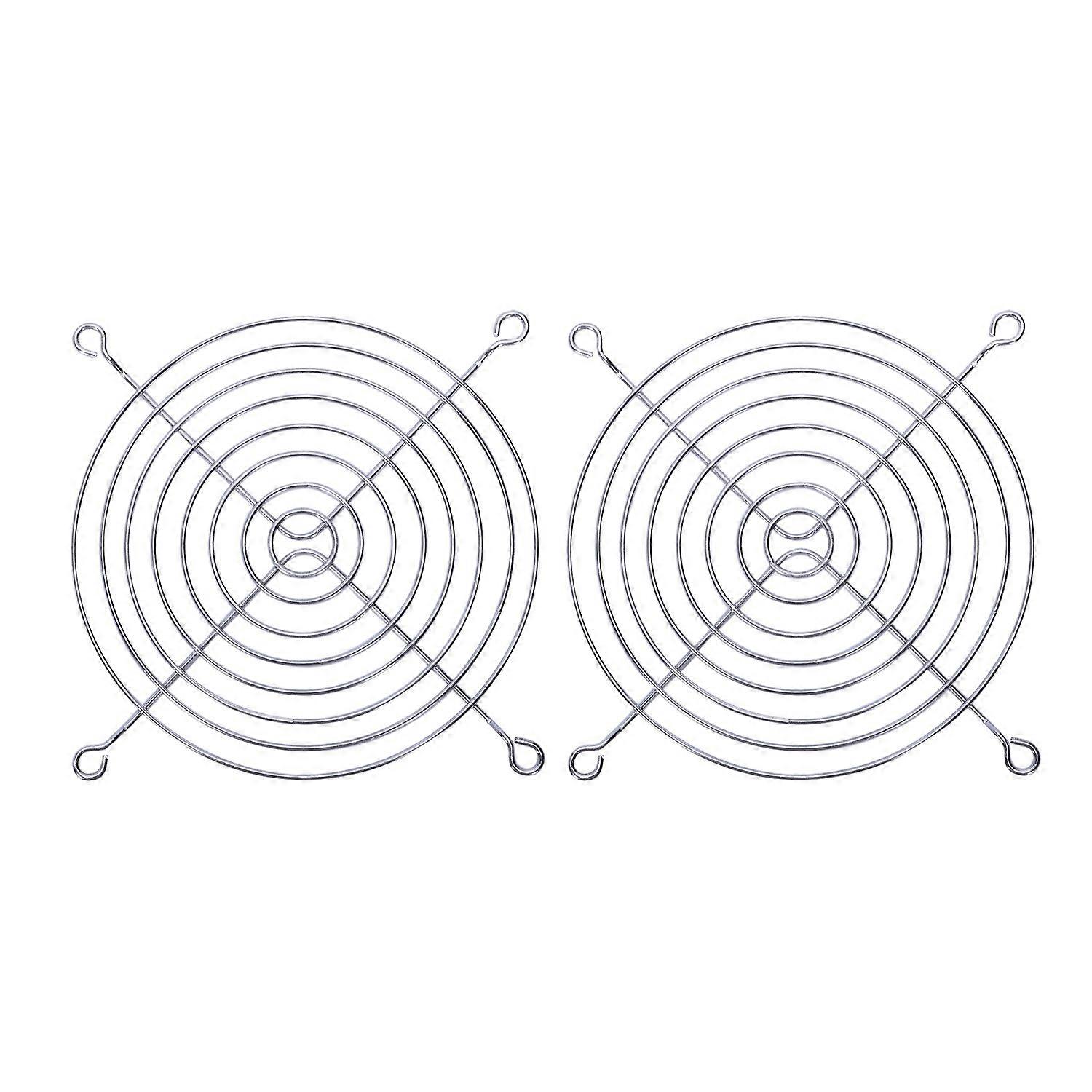 2 x Metal Wire Finger Guard Grill for 120 x 120mm Computer Case Fan
