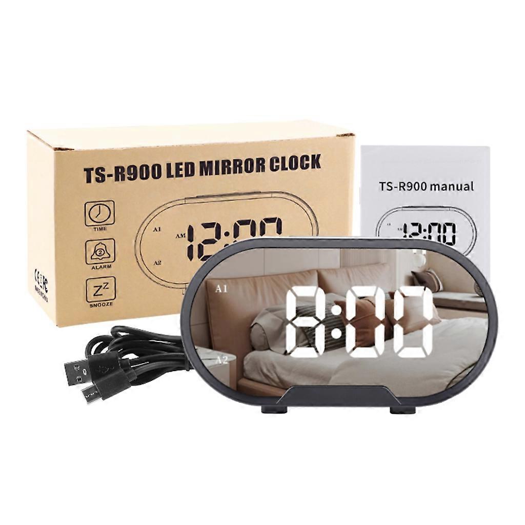 Compact Bedside Clock Stylish Small Digital Alarm Clock Modern Digital Clock