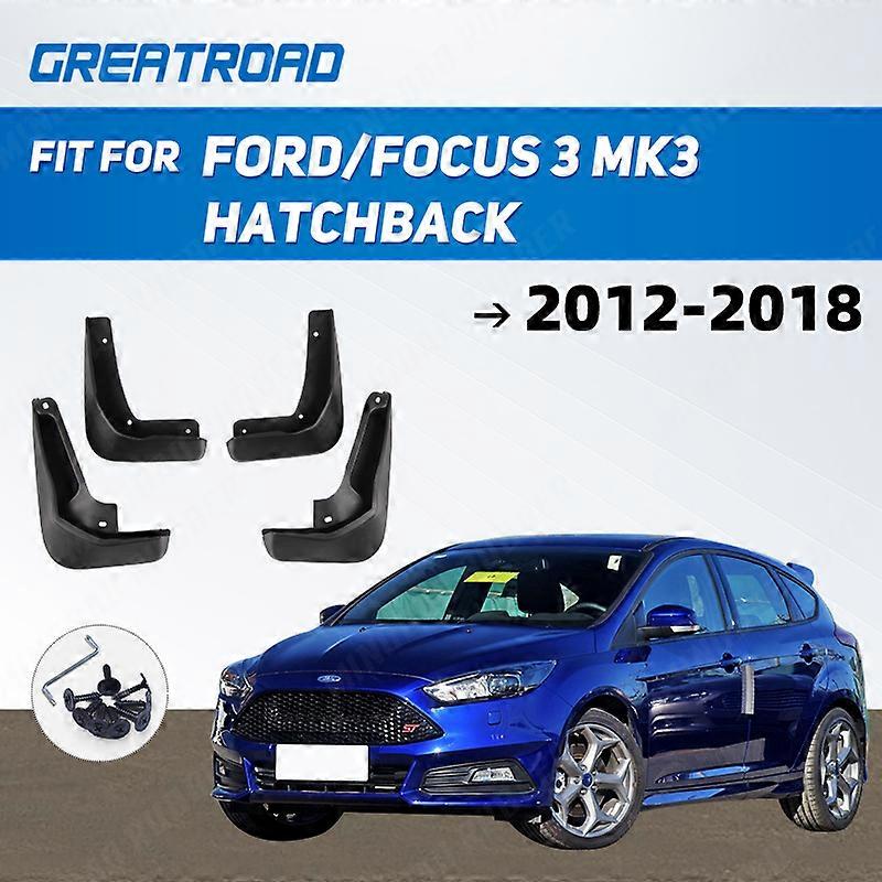 Car Mud Flaps Mudguards Mudflaps Splash Guards for Fender Accessories For Ford/Focus 3 MK3 Hatchback 2012-2018 2013 14 15 16 17