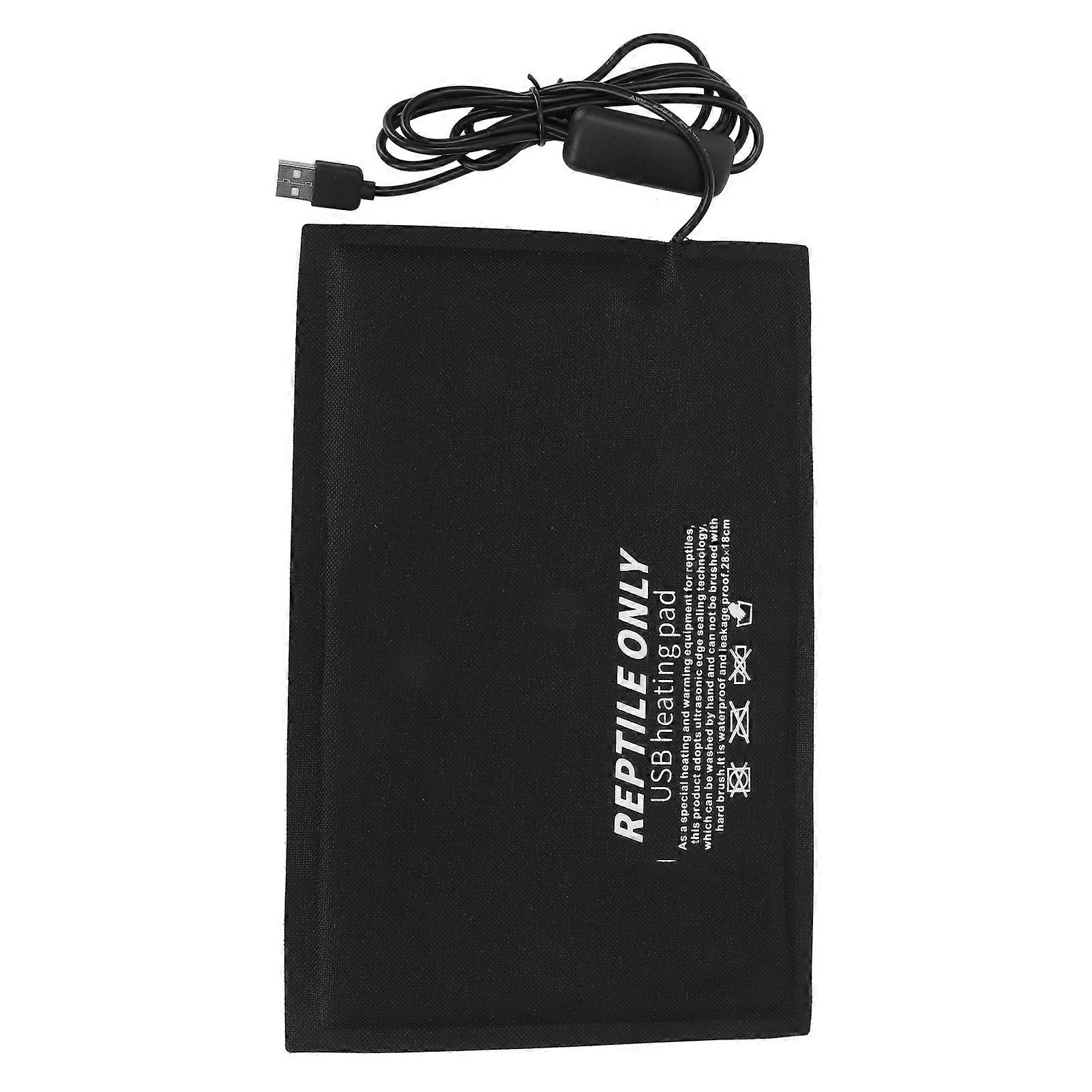 Reptile Heating Mat USB Under Tank Pad with 3-Level Temp Control Large Size