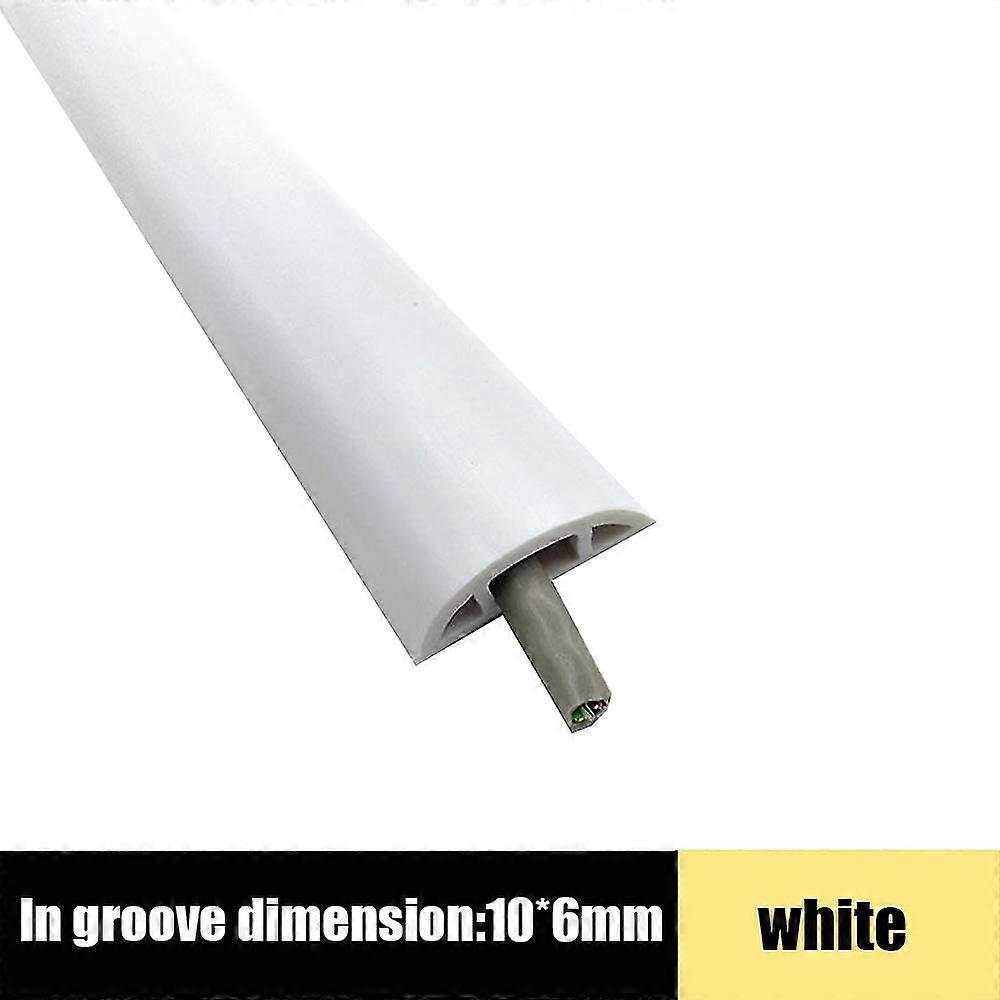 Soft PVC Floor Cable Protector - Large Capacity - Free Cut - Indoor Use