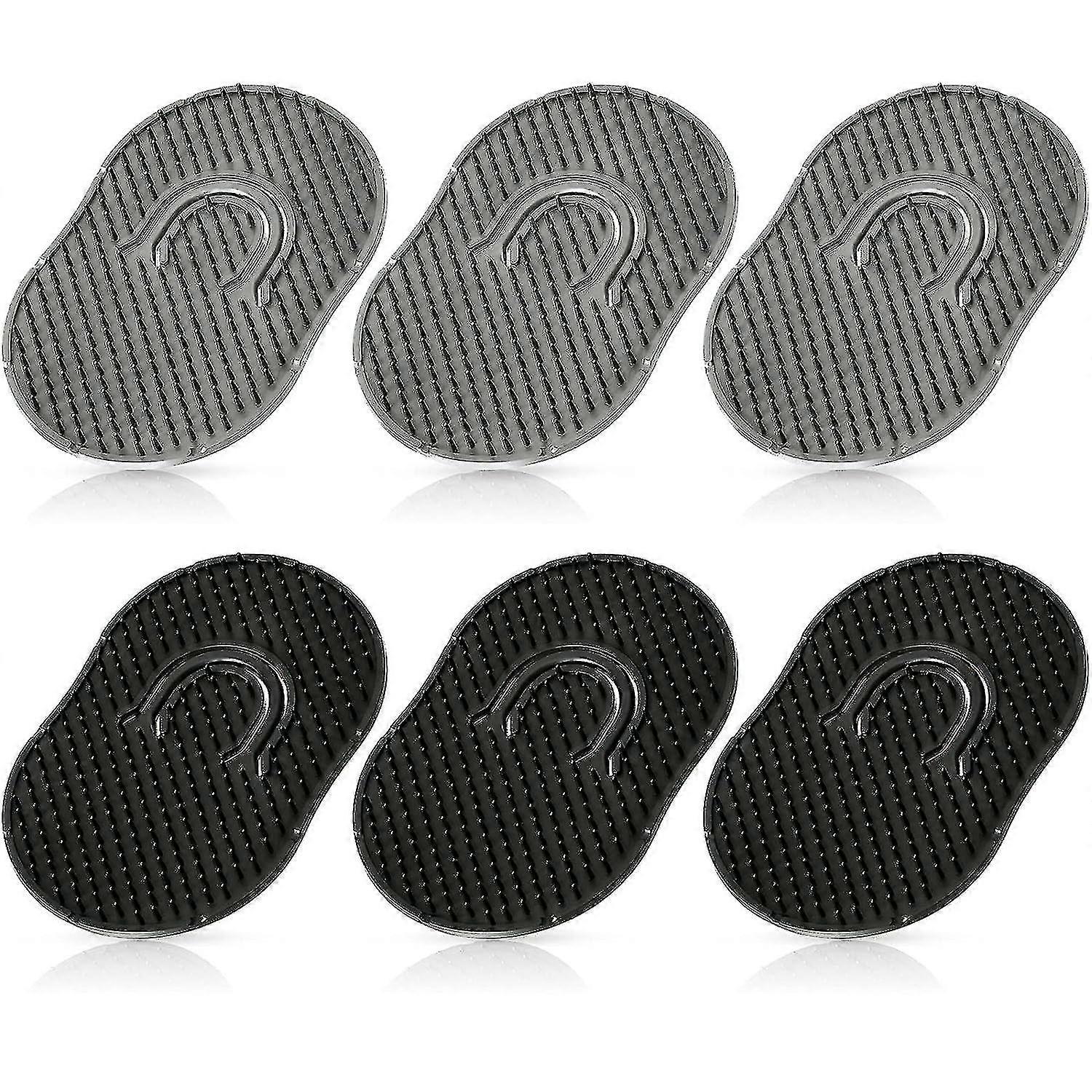 Pocket Palm Combs – 12 Stück Weiche Shampoo-Massagebürsten Für Die Kopfhaut, Schwarz, Tragbar