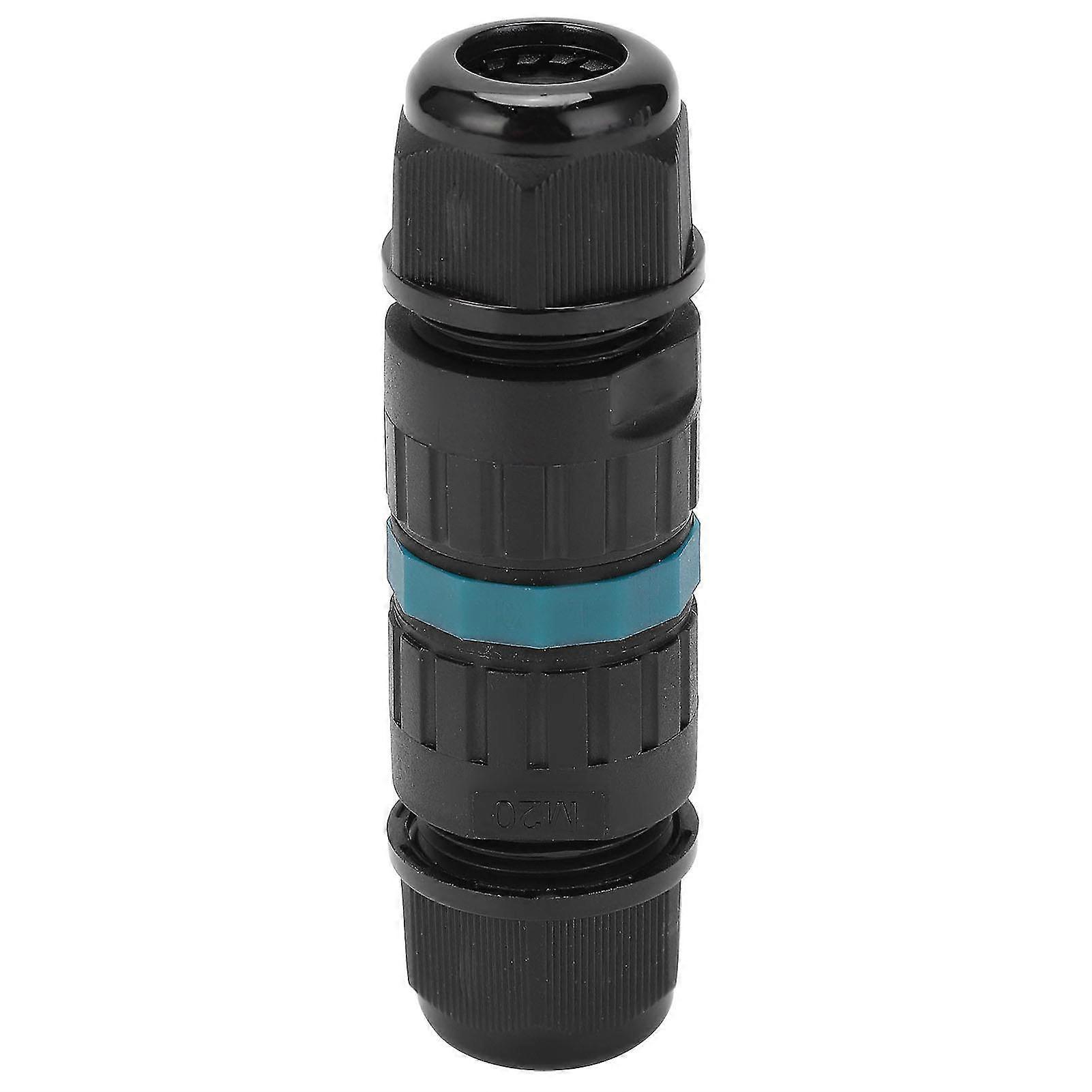 M20 3P Waterproof Plastic Circular Connector Aviation Cable Wire Plug