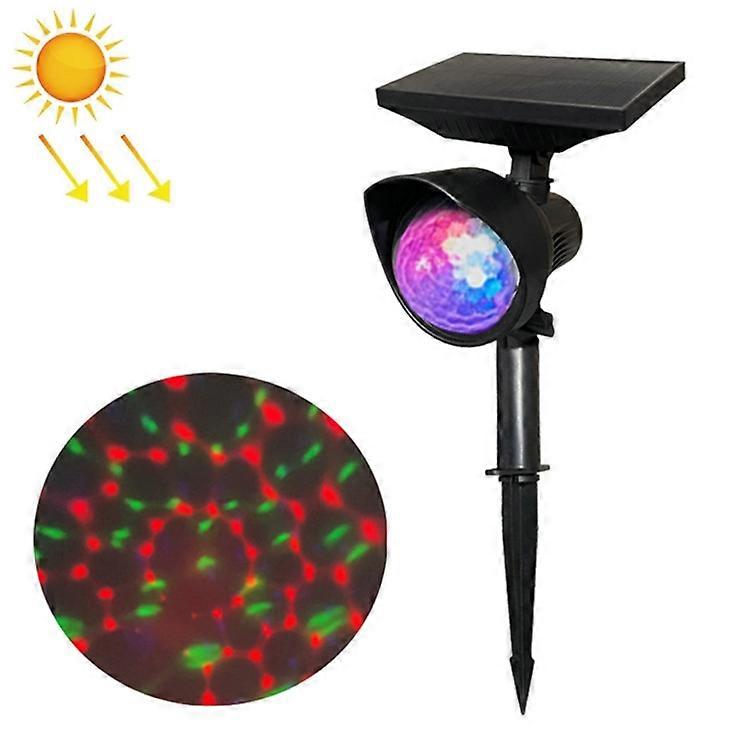 Outdoor Solar Rotating Colorful Project Light Rotating RGB Upgrade