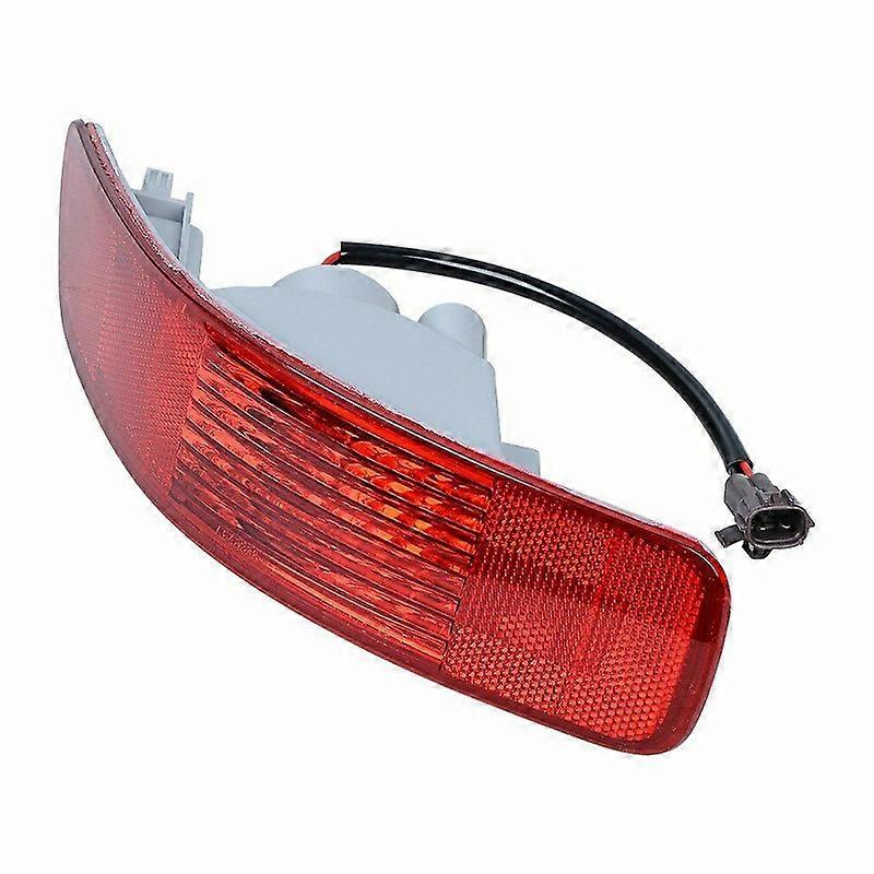 Red Halogen Rear Bumper Light Brake Fog Reflector Light for 2007-2012 Mitsubishi Outlander Right/Left+Bulb