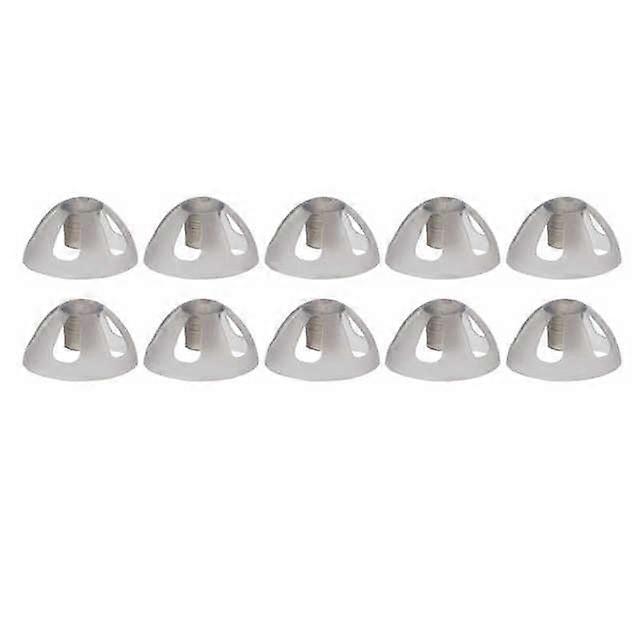 10pcs Open Fit Ear Tips Hearing Aids Domes Black Silicone Deaf Aid Open Domes Earplugs Replace Parts for The Hearing Impairments