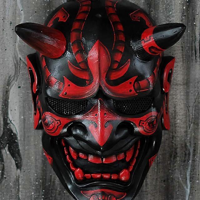 Latex Samurai Mask Japanese Cosplay Masks Soft Horror Rubber Anime Face Masques Halloween Costumes Props Carnival Mascaras