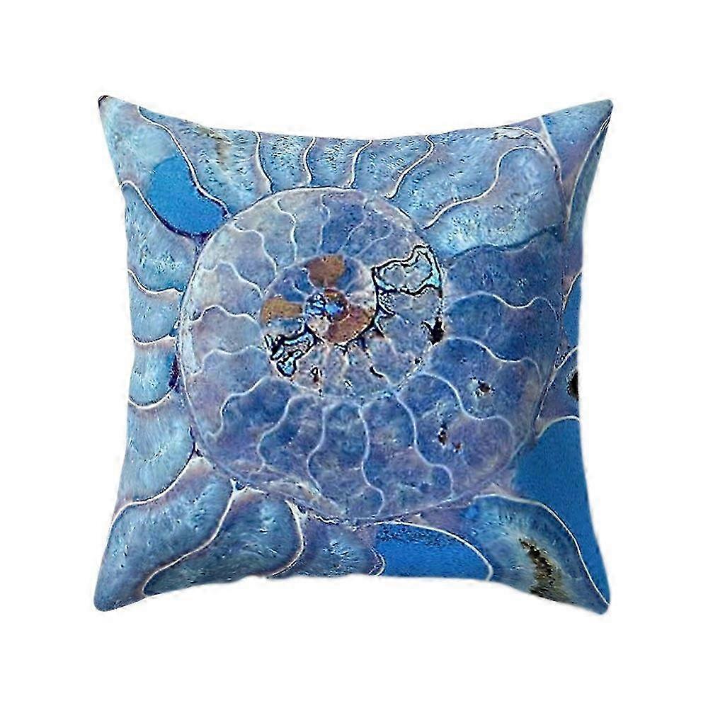 Ocean Theme Marble Texture Pillow Case