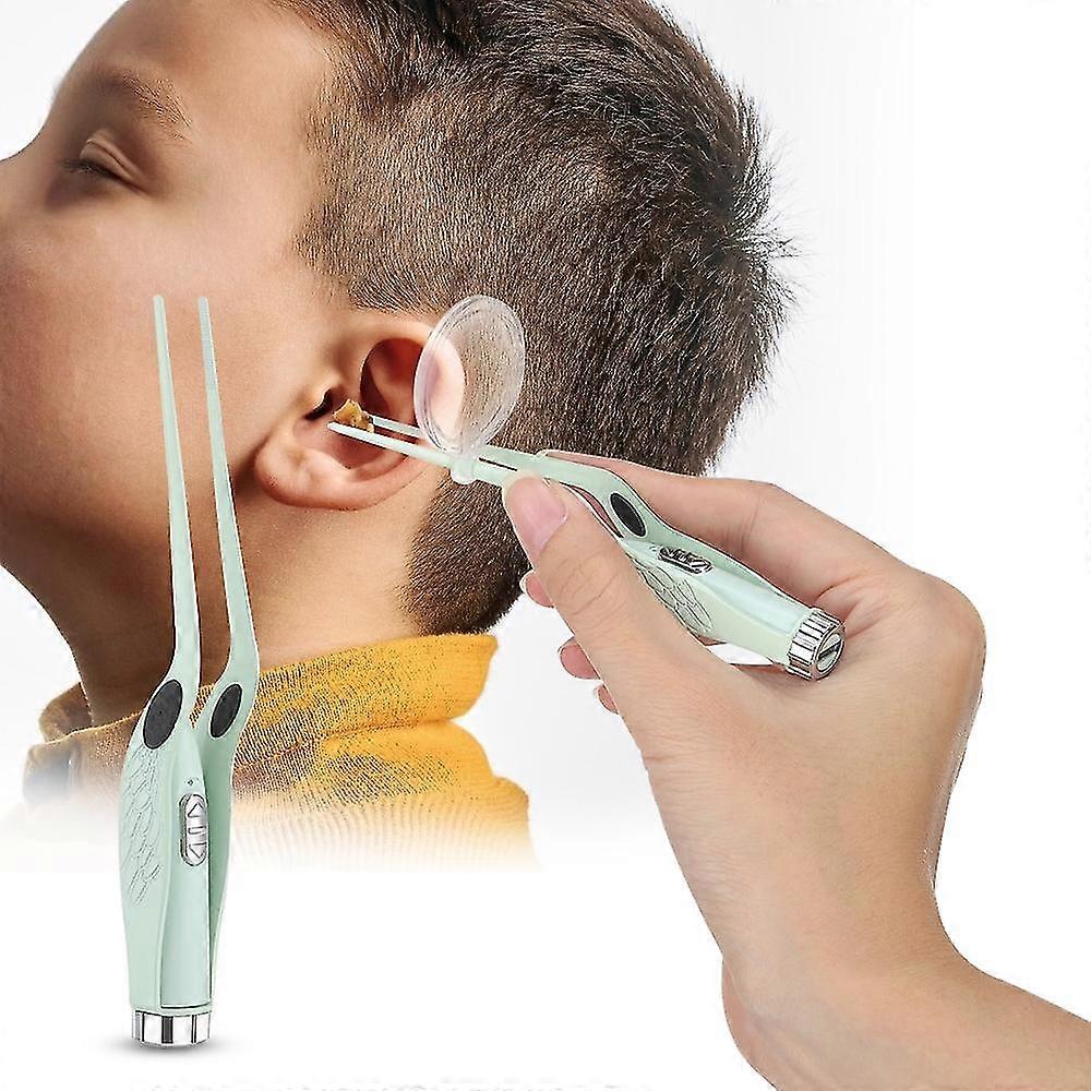 Led lysende pincet Ear Clip Cleaner Kit