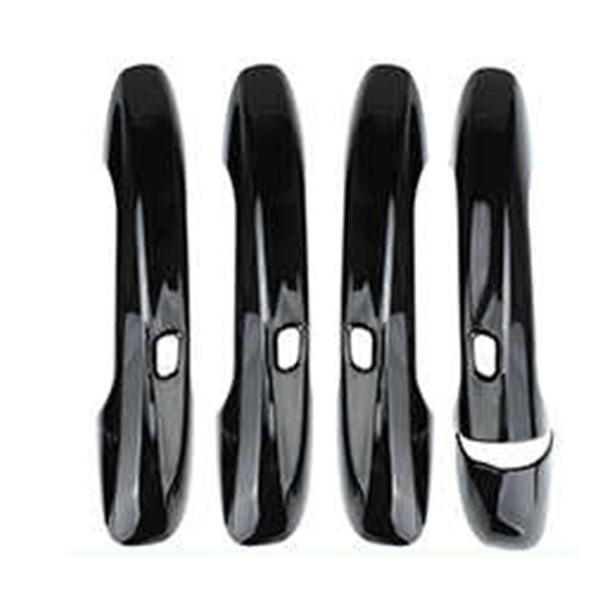 4Pcs Extérieur Poignée de Porte Couverture Garniture Autocollants pour Mercedes Benz C E GLC GLB A B GLE GLS CLA GLA 15-24 4Portes avec Trous A