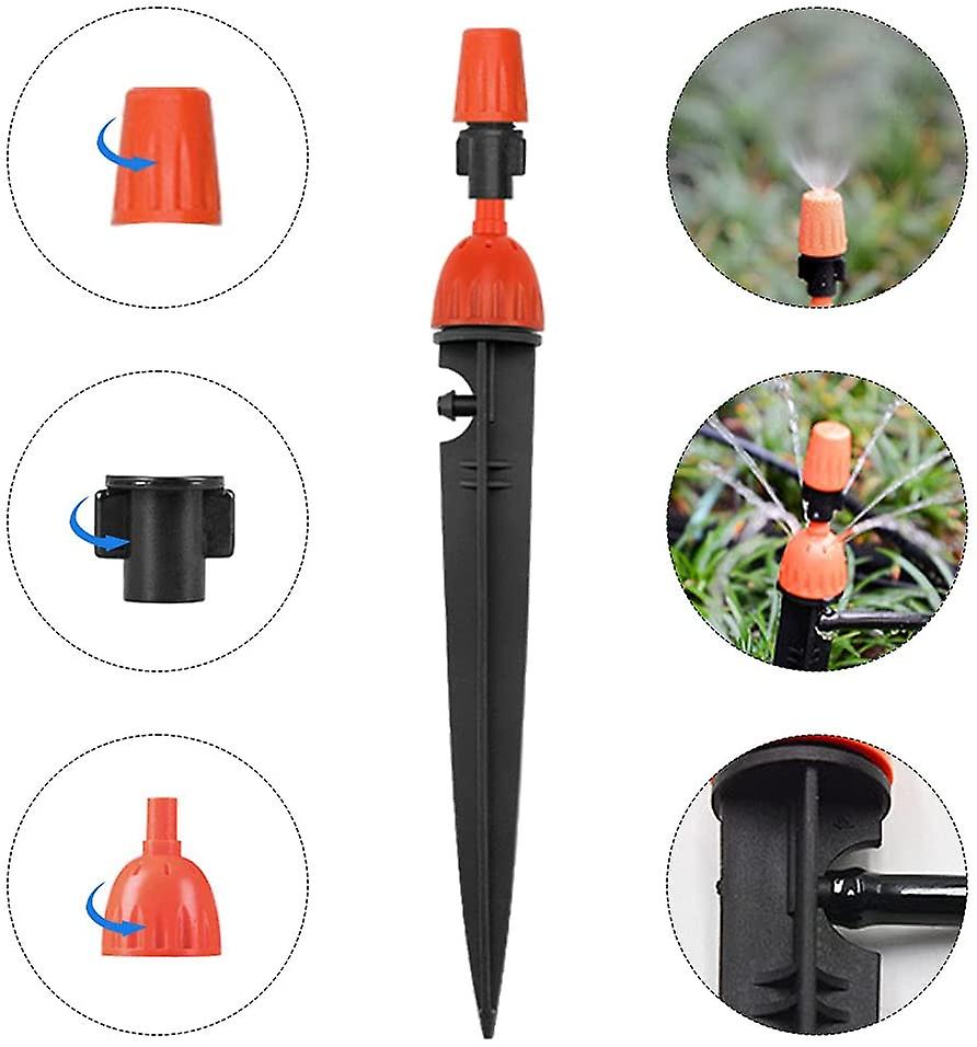 Irrigatieset voor de tuin, 25 m, irrigatiesysteem voor irrigatie, 4/7, automatische irrigatie, micro-irrigatieset, verstelbaar