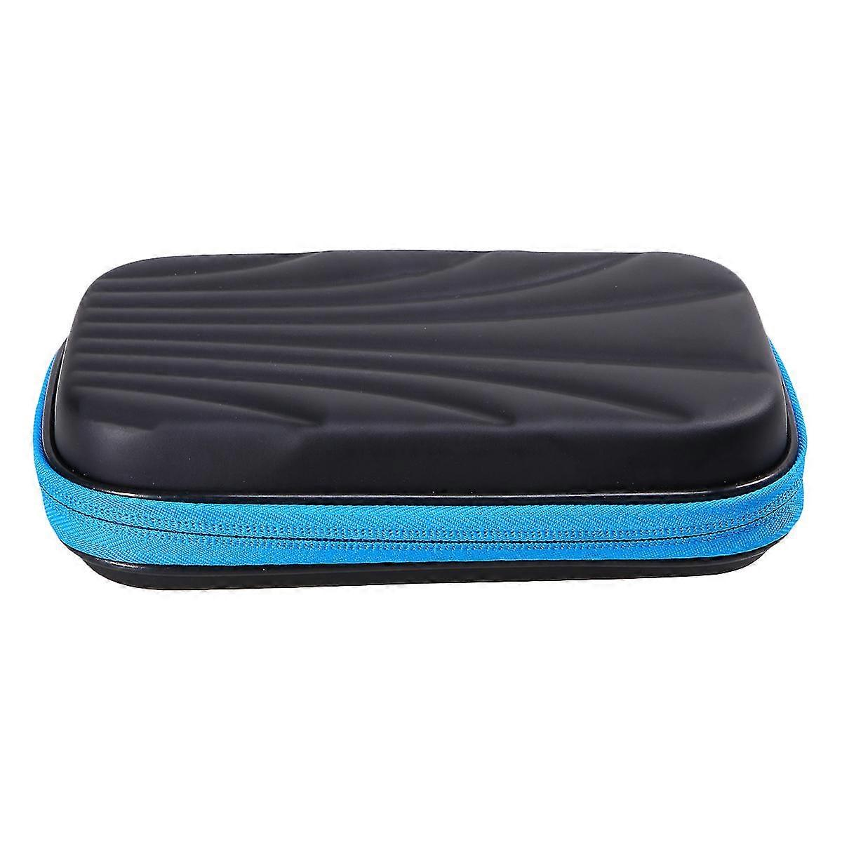 Practical Darts Carry Case Portable Darts Carrying Box Darts Storgae Bag Large Capacity Darts Container For Home Outdoor (blue + Black)