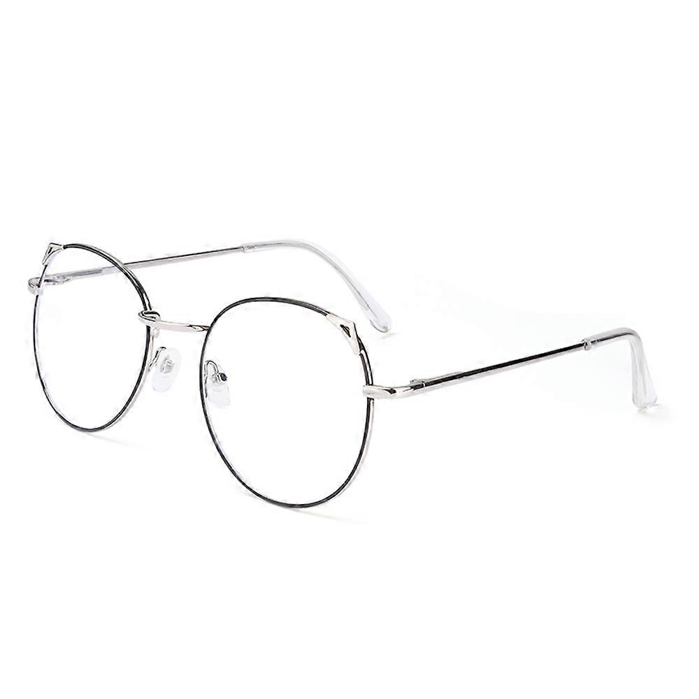 New Fashion Unisex Metal Vintage Round Glasses Oversized Glasses Frame Optical Eyeglass Frame Spectacles Vision Care Eyeglasses