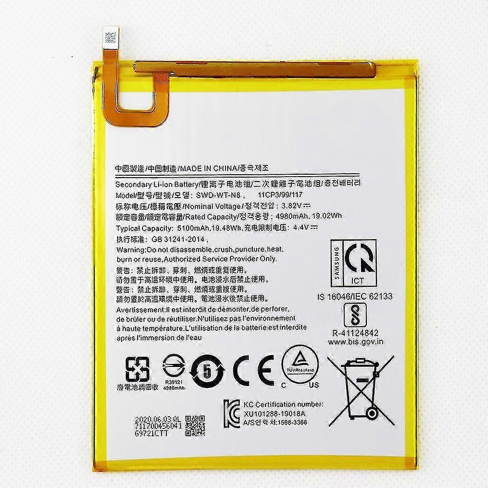 hgSwd-wt-n8 5100mah Phone Battery suitable for Samsung Galaxy Tab A 8.0 Sm-t290 T295 T29 +tools