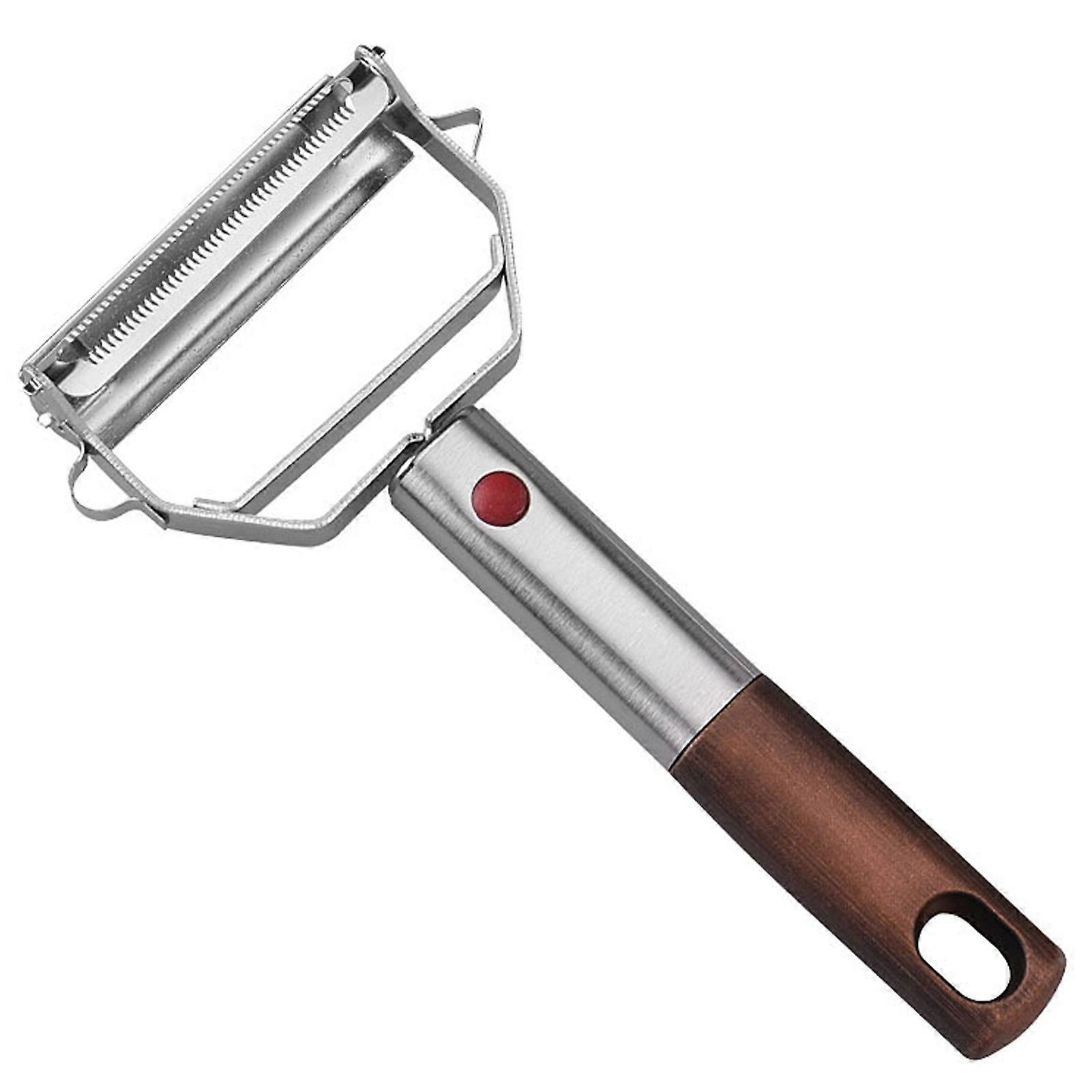 Peeler Double Side Precise Hanging Hole Peeling Wire Grinding Function Fruit Grater for Kitchen