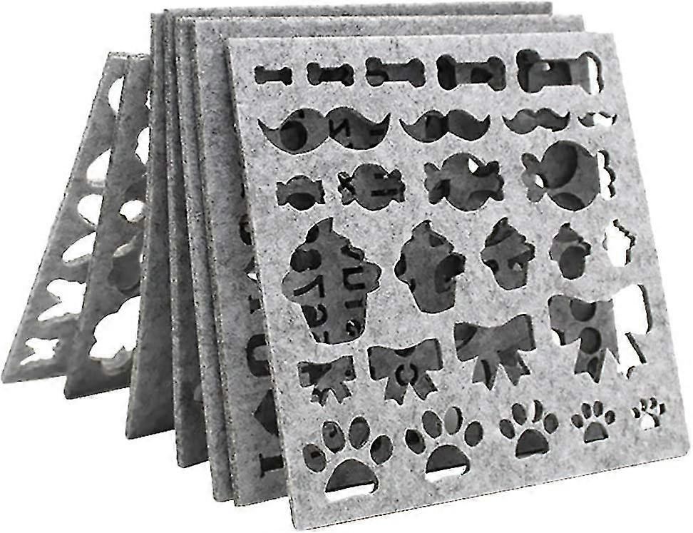 14pcs Wool Felt Mold Diy Craft Needle Felting Craft Tools Woolcraft Template Stencil Applique Crafts For Starter Handcraft Material Kit