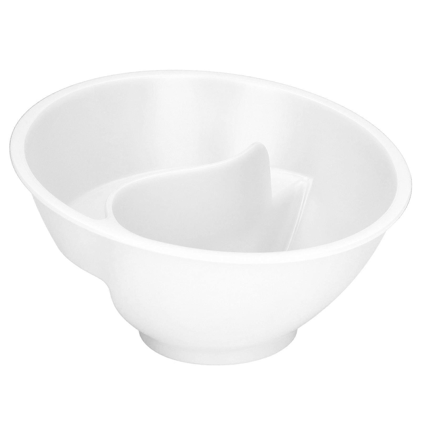 Cereal Divided Bowl Multipurpose BPA Free Stackable Separated Snack Bowl for Ice Cream Yogurt Berries French Fries