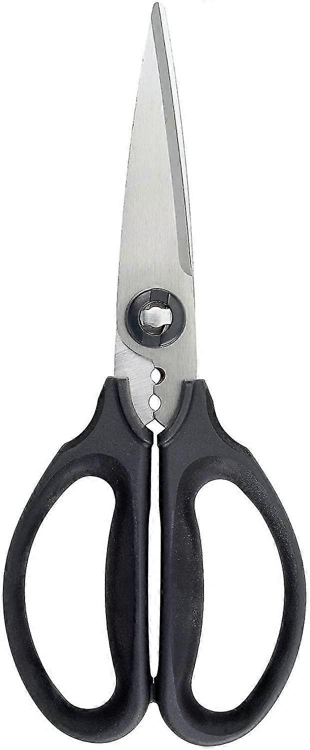 Stainless Steel Multifunctional Kitchen Scissors - Black