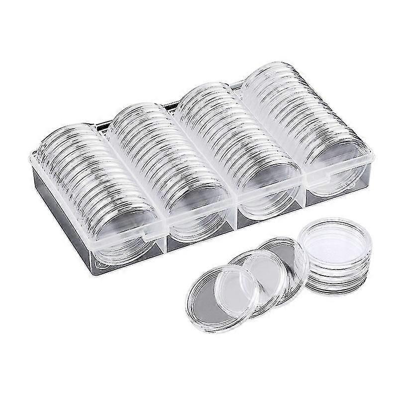 40 mm Coin Capsules Coin Case Coin Holder Storage Container avec Storage Organizer Box For Coin