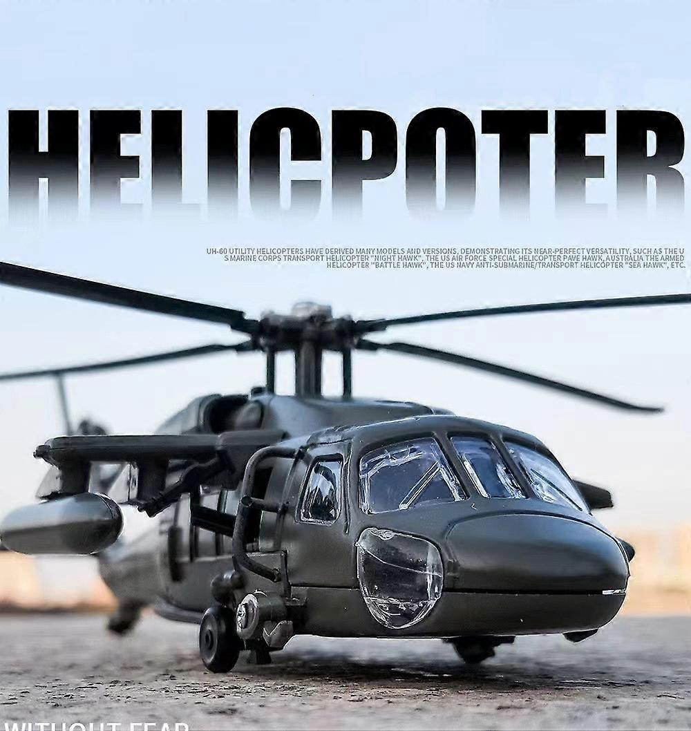 1:64 Helicopter Model Alloy Armed Fighter Simulation