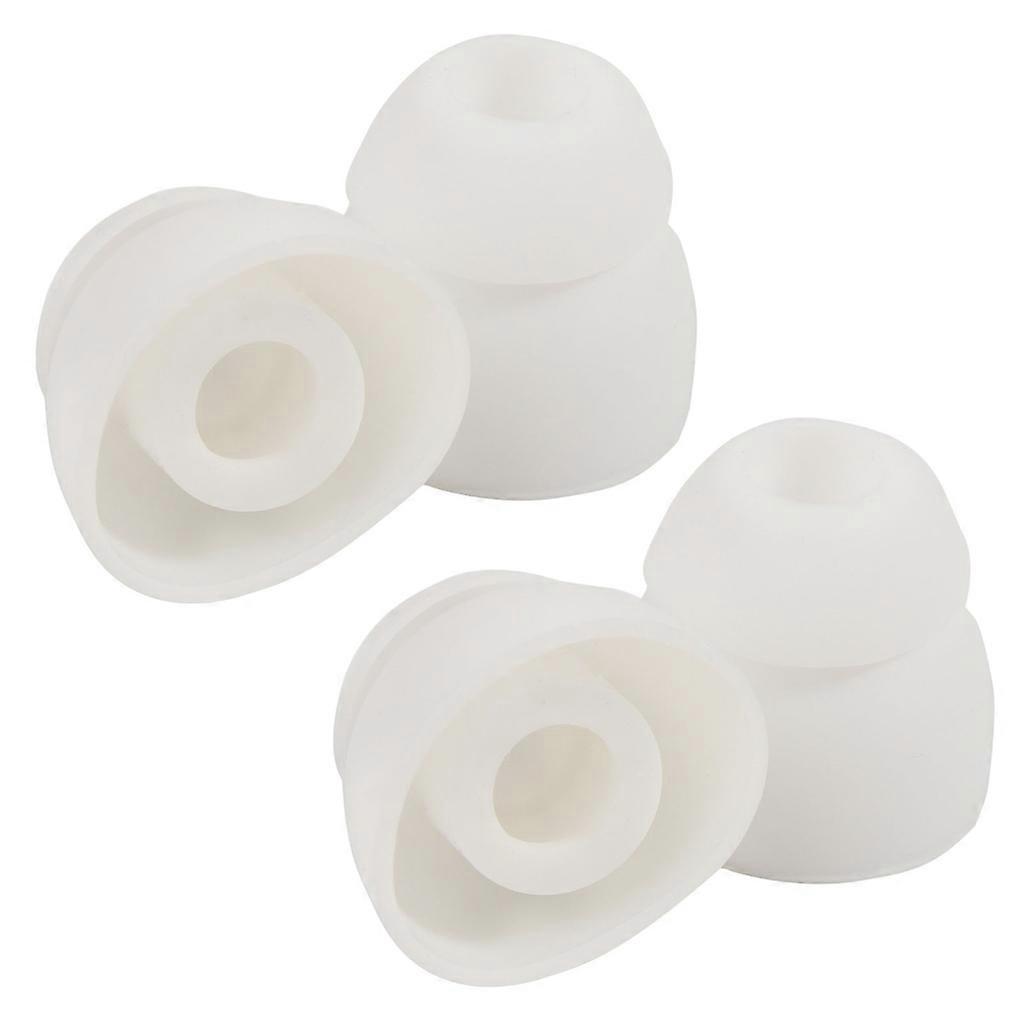 Double Flange Silicone Earbuds,Sound Isolation Design, Soft and Flexible