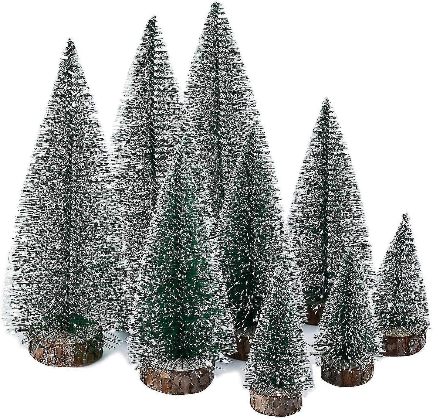 9 Pieces Of Mini Christmas Tree Green, Miniature Artificial Christmas Tree, Miniature Artificial Christmas Tree