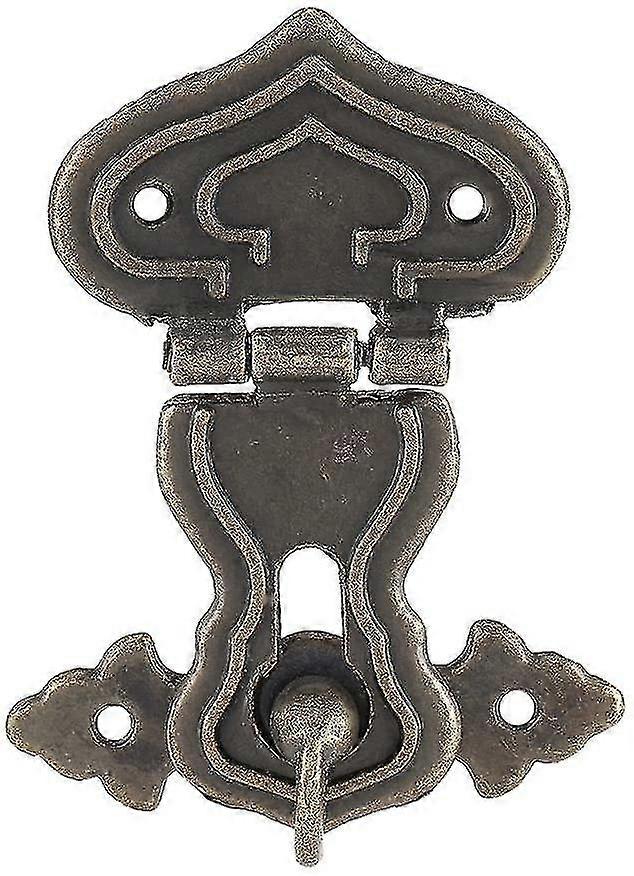 10 Pcs Zinc Alloy Retro Style Bronze Tone Jewelry Box Latch Chests Lock Fastener Toggle Hook Hinge
