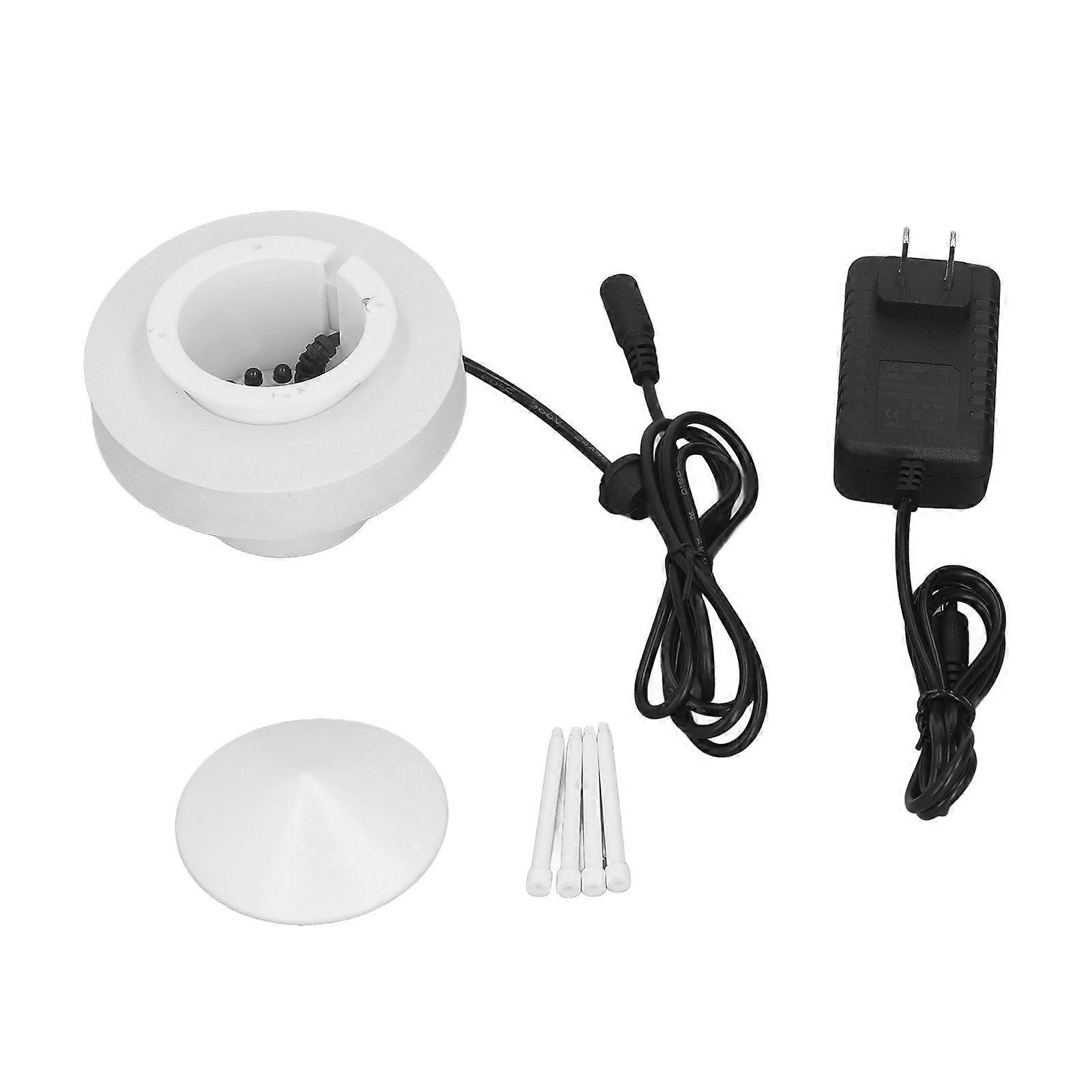 Ultralyd Mist Maker Multifunktion RGB Light Effects Mist Maker Fogger til Pond Rockery Fish Tanks US Plug 100240V