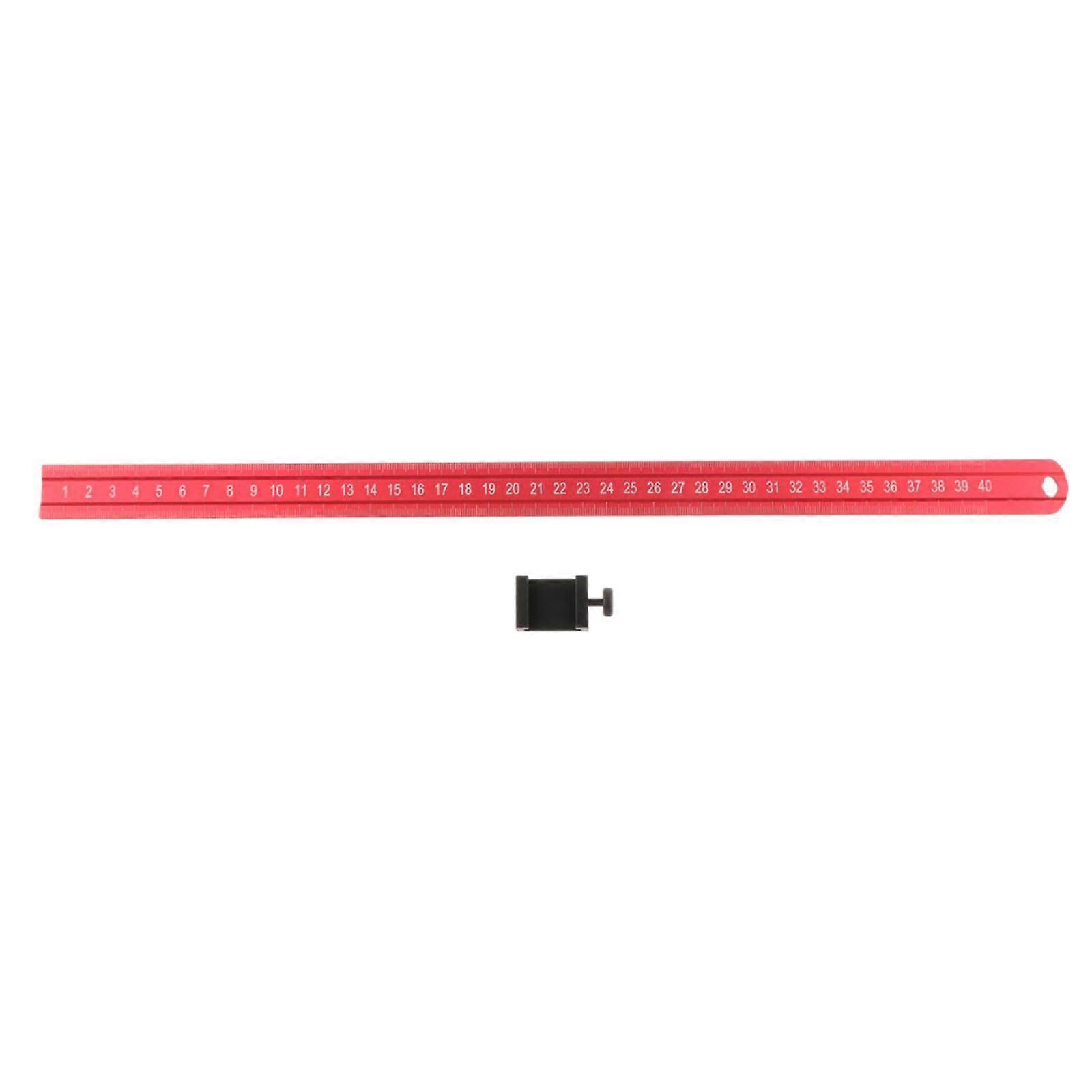 Aluminum Positioning Ruler DIY Portable Sturdy Clear Scale Positioning Block Style A